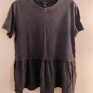 Forever 21 Short Sleeve Peplum Top